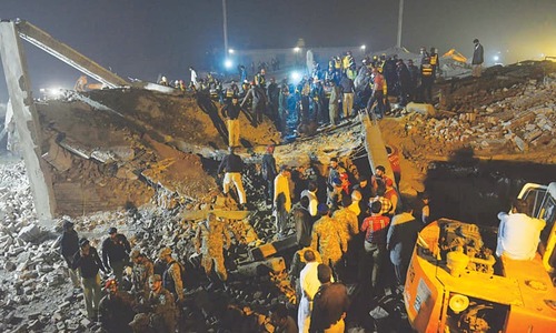 4-storey factory collapses in Lahore