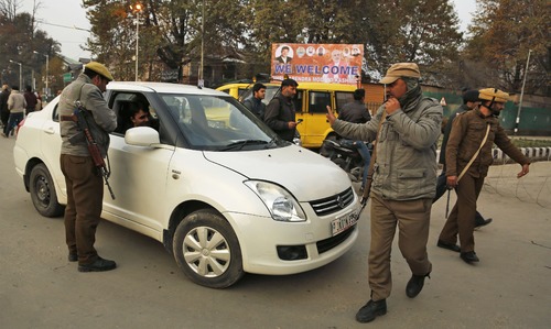 Security tightened dramatically in India-held Kashmir before Modi's visit