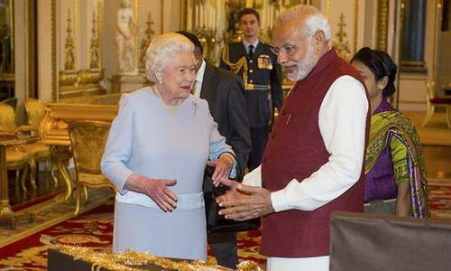 Modi's day out: Indian PM meets Queen Elizabeth