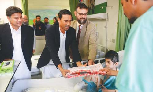 Younis Khan begins new innings with Indus Hospital Younis Khan begins new innings with Indus Hospital