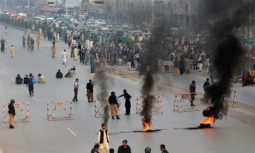 Protests erupt in Peshawar after killing of ANP leader