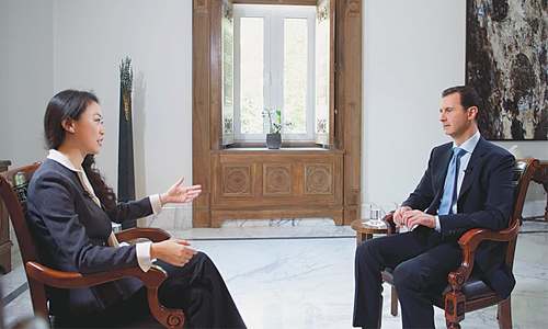 Syrian troops advancing thanks to Russian strikes, says Assad