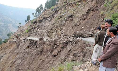 Landslide damages 50 houses near Abbottabad