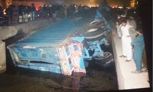 Man killed, 10 injured as train derails after hitting trailer Man killed, 10 injured as train derails after hitting trailer