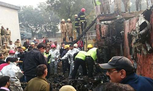 Delhi BSF plane crash: All 10 people on board dead, says minister Delhi BSF plane crash: All 10 people on board dead, says minister