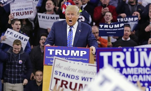 Trump unveils first TV campaign ad, urges ban on Muslims