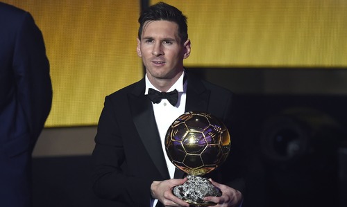 Lionel Messi wins FIFA Ballon d'Or award for fifth time Lionel Messi wins FIFA Ballon d'Or award for fifth time