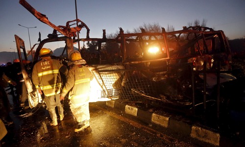 Seven dead as suicide bomber hits Afghan TV channel bus