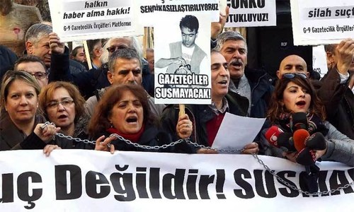 Turkey prosecutors seek life terms for two anti-Erdogan journalists