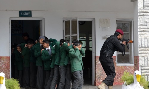Counter-terrorism drills conducted in schools across Peshawar