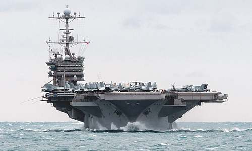 Iran says it flew drone over US aircraft carrier