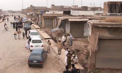 The political administration has promised to compensate shop owners and reconstruction worth Rs. 950 million over the next two years. ─ Photo by author