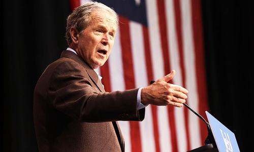 George W. Bush offers tough Trump takedown in campaign debut