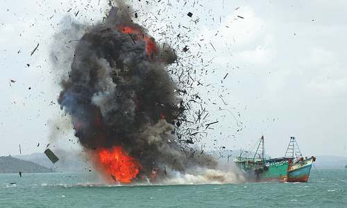 Indonesia sinks 27 foreign boats to stop illegal fishing