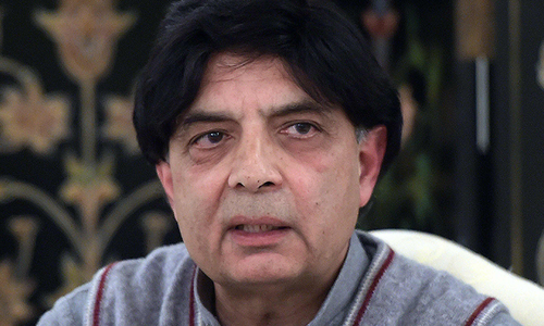 Anti-Musharraf protesters are staging political drama, says Nisar