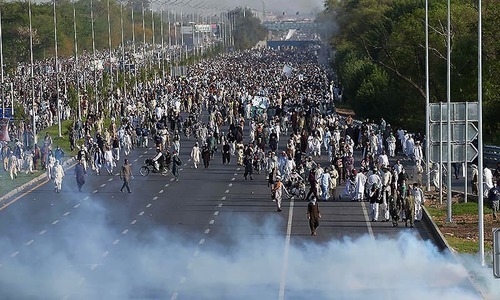 Who is leading the Islamabad sit-in?