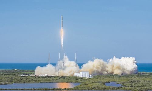 SpaceX lands rocket on ocean platform for first time