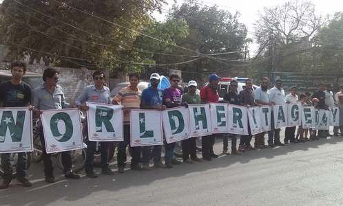 World Heritage Day: Heavy bikers tour Walled City of Lahore