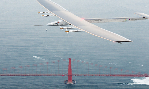 Solar-powered plane lands in California after Pacific crossing Solar-powered plane lands in California after Pacific crossing
