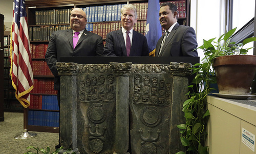 US returns ancient Buddhist sculpture stolen decades ago from Pakistan