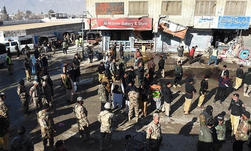 Two policemen killed in explosion outside Balochistan University