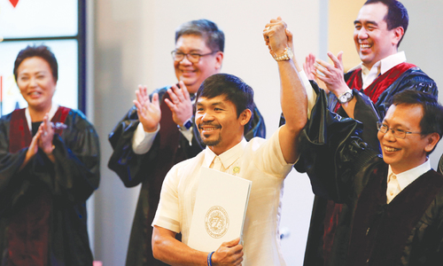 Philippine boxing  star Pacquiao wins seat in Senate
