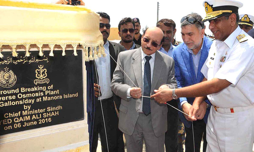 Sindh CM inaugurates three development projects near Karachi's coast Sindh CM inaugurates three development projects near Karachi's coast