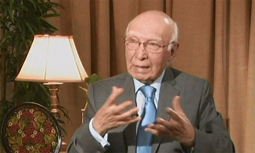 India never opened window of opportunity for talks: Aziz