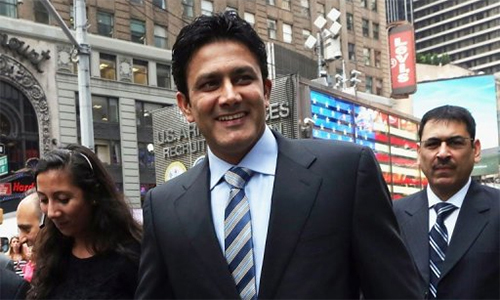Kumble appointed as Indian cricket team's coach for a year