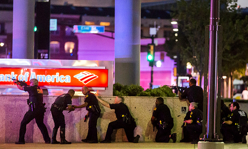 Five cops killed in Dallas protests after two black men shot dead by police