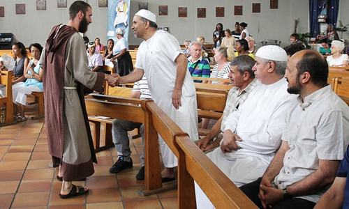 Muslims attend Catholic services across France, Italy to mourn slain priest