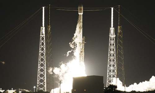 SpaceX lands Falcon 9 rocket after launching Japanese satellite
