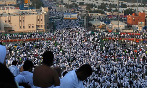 Pilgrims gather at Arafat as Haj reaches high point