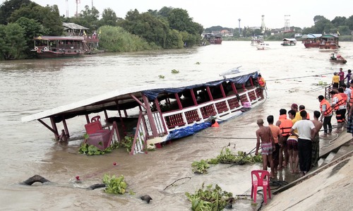At least 13 dead in Thailand river boat collision At least 13 dead in Thailand river boat collision