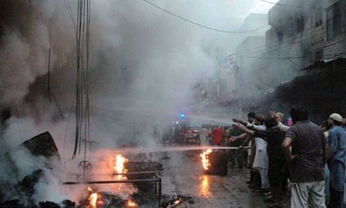 Fire reduces 12 shops to ashes in Lunda Bazaar