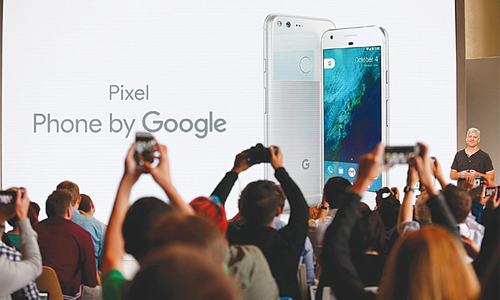 Google launches Pixel smartphone in hardware push Google launches Pixel smartphone in hardware push