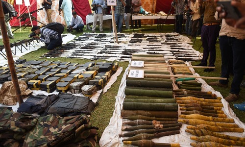 Nato weapons recovered from house in Karachi's Azizabad, terror bid thwarted
