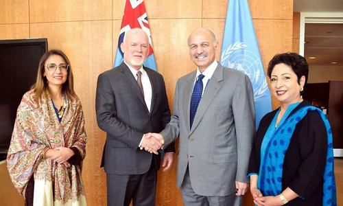 Pakistan gives UNGA president dossier on human rights violations in held Kashmir