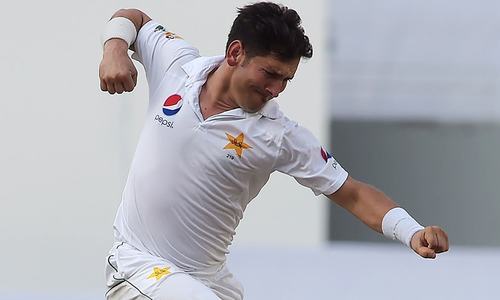 Yasir Shah gets 100th wicket as Pakistan dismiss Windies for 357 in first day-night Test