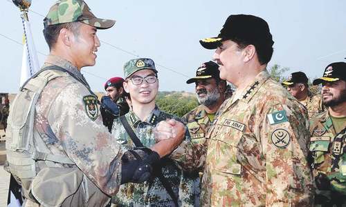 COAS praises military drill with China