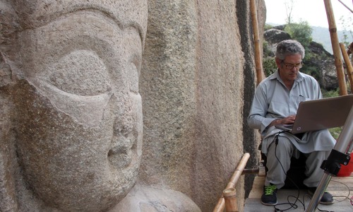 Iconic Buddha in Swat valley restored after nine years when Taliban defaced it