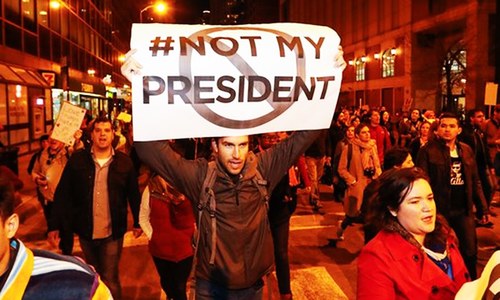 Thousands join anti-Trump protests around US