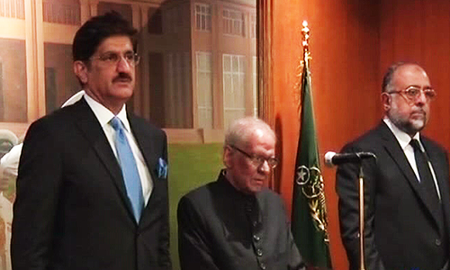 Justice Saeed-uz-Zaman takes oath as Sindh governor in Karachi