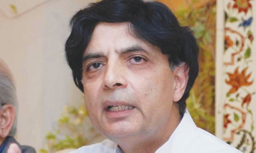 Chaudhry Nisar leaves for London