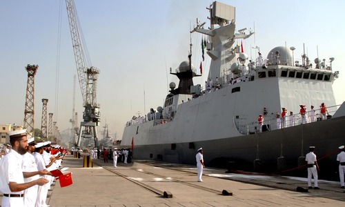 Chinese Navy flotilla docks at Karachi for bilateral exercises Chinese Navy flotilla docks at Karachi for bilateral exercises