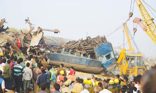 120 killed in India as train jumps the track