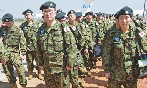 Japanese peacekeepers arrive in S. Sudan with fresh mandate