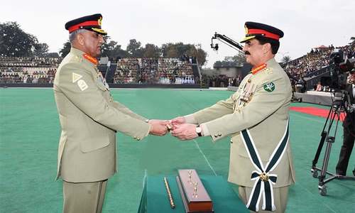 General Bajwa takes charge as Pakistan's 16th army chief