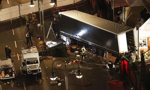 12 killed as lorry ploughs into crowd at Berlin Christmas market