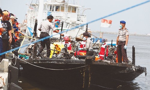 Blaze at Indonesian boat claims 23 lives